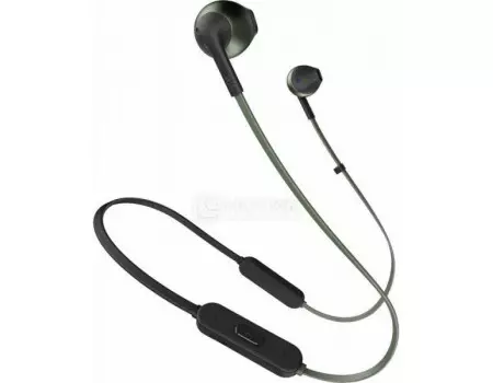 Гарнитура беспроводная JBL T205BT, Bluetooth, 120мАч, Зеленый JBLT205BTGRN