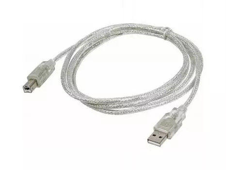 Кабель Buro USB 2.0 (AM-BM) 1.8м, Прозрачный (817263) USB2.0-AM/BM-TRANS