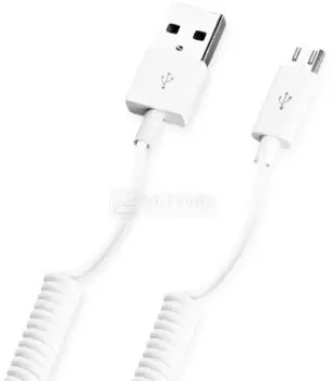 Кабель Deppa 72122 USB-microUSB витой, 1,2м, Белый