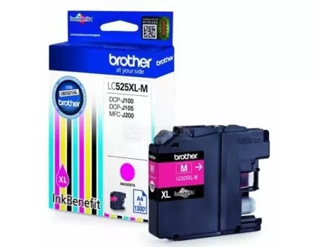 Картридж Brother LC-525XLM для DCP-J100 DCP-J105 MFC-J200 1300стр Пурпурный LC525XLM
