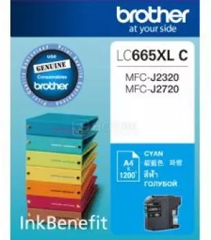 Картридж Brother LC-665XLC для MFCJ2320 2720 1200стр, Голубой LC665XLC