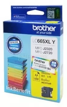 Картридж Brother LC-665XLY для MFCJ2320 2720 1200стр, Желтый LC665XLY