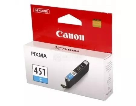 Картридж Canon CLI-451C для MG6340 MG5440 IP7240 332с Голубой 6524B001