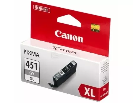 Картридж Canon CLI-451GY XL для iP7240 MG5440 MG5540 MG6340 MG6440 MG7140 MX924 665стр Серый 6476B001