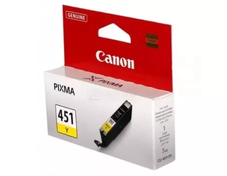 Картридж Canon CLI-451Y для MG6340 MG5440 IP7240 344с Желтый 6526B001