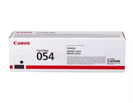 Картридж лазерный Canon 054 BK черный (1500стр.) для Canon MF645Cx/ MF643Cdw/ MF641Cw/ LBP623Cdw/ 621Cw 3024C002