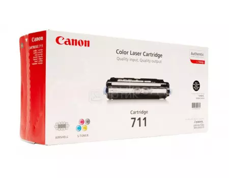Картридж лазерный Canon 711 BK черный для Canon 1660B002