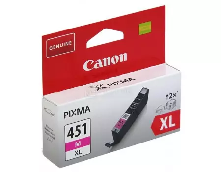 Картридж струйный Canon CLI-451 M XL пурпурный для Canon Pixma 6474B001