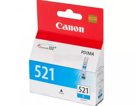 Картридж струйный Canon CLI-521 C голубой для Canon 2934B004