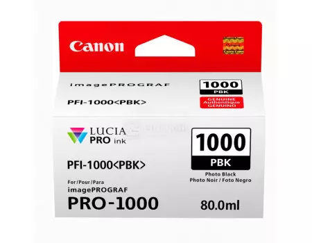 Картридж струйный Canon PFI-1000 PBK фото черный для Canon 0546C001