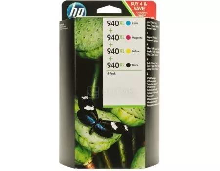 Картридж струйный (набор) HP 940XL C2N93AE для HP OJ Pro 8000/8500 Многоцветный C2N93AE