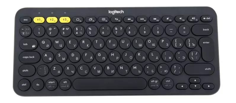 Клавиатура беспроводная Logitech K380 Multi-Device, Bluetooth, Темно-серый 920-007584