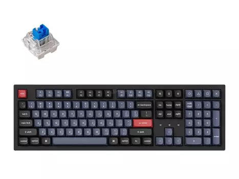 Клавиатура беспроводная механическая Keychron K10 Pro (Hot-Swappable), Keychron K Pro Blue Switch, Bluetooth, RGB, 4000мАч, Черный K10PH2 K10P-H2