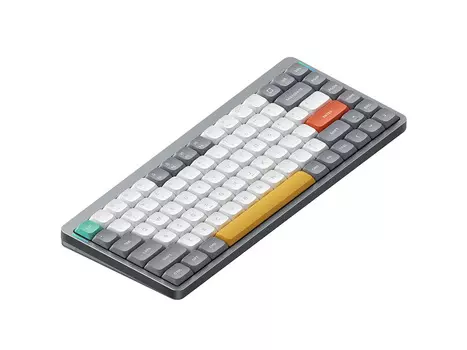 Клавиатура беспроводная механическая Nuphy AIR75 V2, low profile gateron 2.0, Moss Switch, Bluetooth, RGB подсветка, 4000мАч, Серый AIR75v2-LG-25