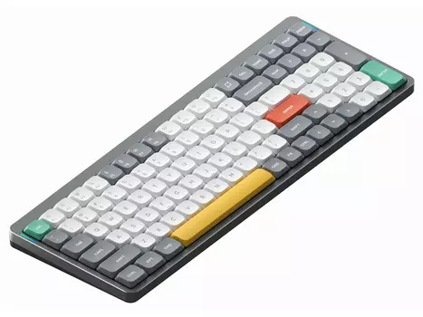 Клавиатура беспроводная механическая Nuphy AIR96, low profile gateron 2.0, Blue Switch, Bluetooth, RGB подсветка, 4000мАч, Серый AIR96-G-2