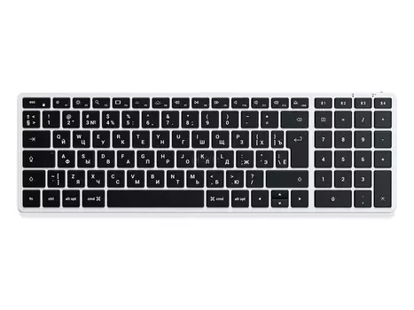 Клавиатура беспроводная Satechi Slim X2 Bluetooth Backlit Keyboard, Bluetooth, Серебристый ST-BTSX2S-RU