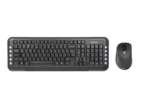Клавиатура + мышь беспроводная A4Tech V-Track 7200N, Wireless/USB, Черный 7200N