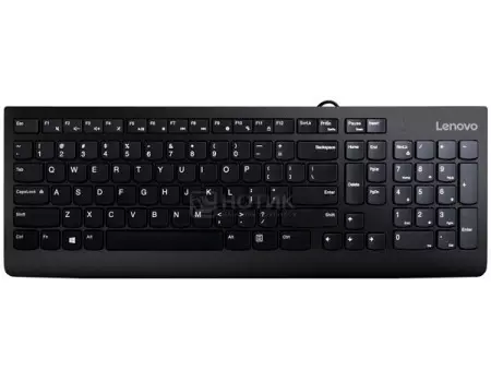 Клавиатура проводная Lenovo 300 USB Keyboard, Черный GX30M39684