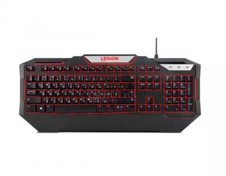 Клавиатура проводная Lenovo Legion K200 Backlit Gaming Keyboard, Черный GX30P98215