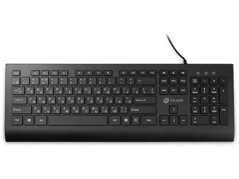 Клавиатура проводная Oklick 155M, USB, Черный 1678057