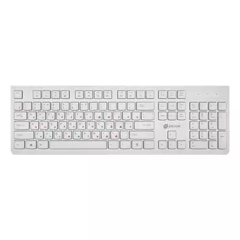 Клавиатура проводная Oklick 505M, USB, Белый 1196547