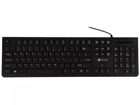 Клавиатура проводная Oklick 505M, USB, Черный 1196544