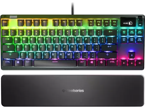 Клавиатура проводная Steelseries Apex 7, RED Swithes, USB, RGB подсветка, Черный 64642