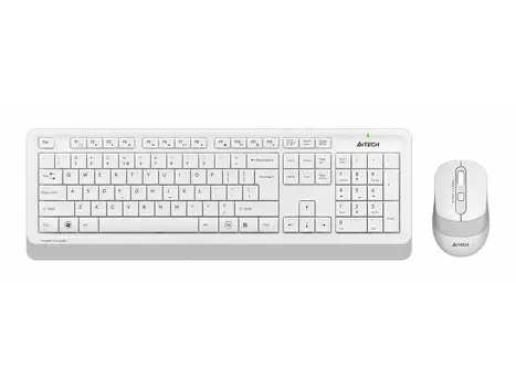 Комплект беспроводной клавиатура + мышь A4Tech Fstyler FG1010S, Wireless/USB, Белый/Серый FG1010S WHITE