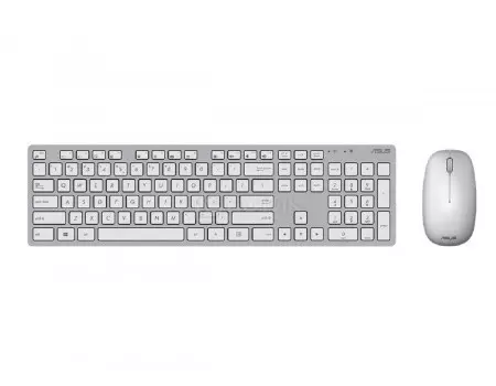 Комплект беспроводной клавиатура + мышь ASUS W5000, Белый 90XB0430-BKM0Y0