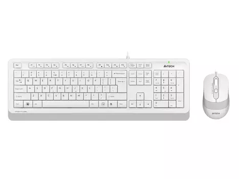 Комплект проводной клавиатура+мышь A4Tech Fstyler F1010, USB, Белый/Серый F1010 WHITE