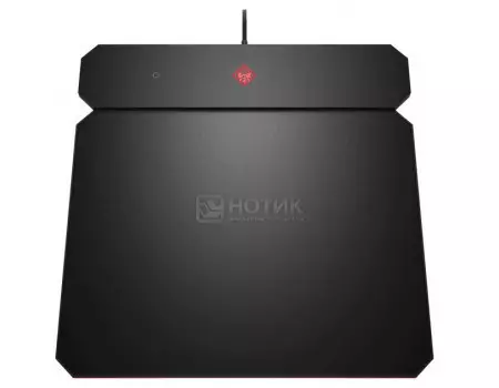 Коврик для мыши игровой HP Omen Outpost Mousepad, подсветка, беспроводная зарядка Qi, Черный 6CM14AA