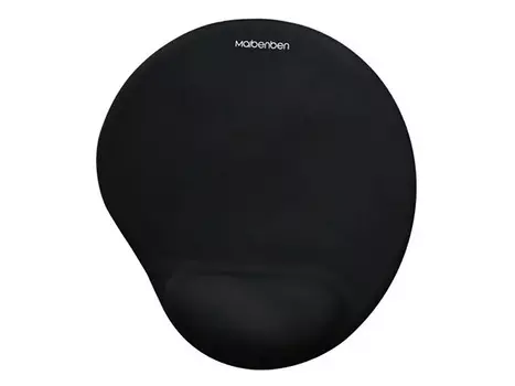 Коврик для мыши Maibenben, 225x245х25 мм, с подставкой для запястья, Черный CWMP01-B1