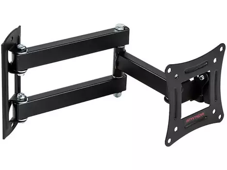 Кронштейн Arm Media LCD-104 10"-32" макс. 15кг, VESA: 75х75, 100x100 настенный поворотно-выдвижной и наклон (48-350 мм) Черный 10192