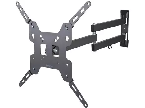 Кронштейн Kromax OPTIMA-408, 22"-65" макс.30кг, VESA: от 100x100 до 400x400, настенный, поворотно-выдвижной и наклонный Черный (90-716 мм), 28012