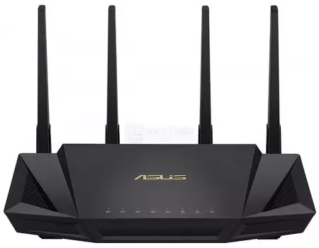 Маршрутизатор ASUS RT-AX58U, 4xLAN, 1xWAN, 1xUSB 3.0, 4G ready, WiFi 802.11ax до 4402 Мбит/с (2,4 и 5 ГГц), Черный RT-AX58U