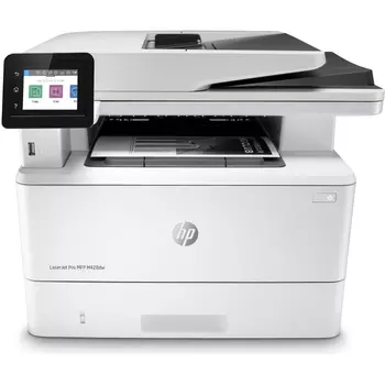 МФУ лазерное монохромное HP LaserJet Pro M428dw, A4, ADF, дуплекс, 38стр/мин, 512Мб, 2xUSB, LAN, Wi-Fi Белый/Черный W1A31A