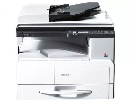 МФУ лазерное монохромное Ricoh MP 2014AD, A3, 20 стр/мин, ADF, USB, RJ-45, Серый/Черный 417378