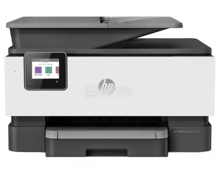 МФУ струйное цветное HP Officejet Pro 9010, A4, 22/18 стр./мин, ADF, 512Мб, Duplex, USB 2.0, RJ-45, Wi-Fi, Факс, Белый/Серый 3UK83B