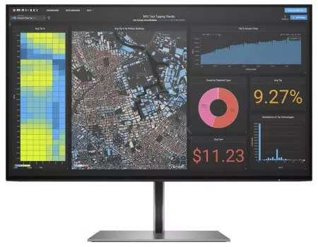 Монитор 23,8" HP Z24f G3, FHD, IPS, HDMI, 2xDP, 4xUSB 3.2, Черный/Серебристый 3G828AA