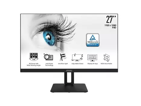 Монитор 27” MSI PRO MP271P, FHD, IPS, HDMI, VGA, Черный 9S6-3PA2AT-042