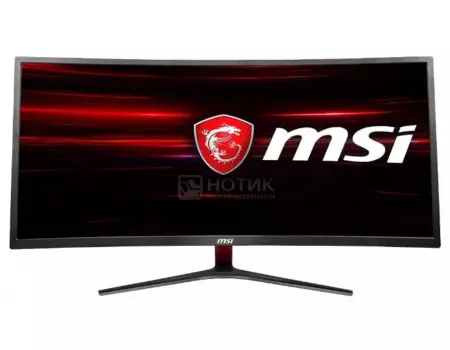Монитор 34" MSI Optix MAG341CQ, UWQHD, VA, Curved, HDMI, DP, DVI, Черный 9S6-3MA01H-003