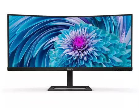 Монитор 34" Philips 346E2CUAE, WQHD, VA, Curved, HDMI, DP, USB Type-C, 4xUSB 3.2, Черный 346E2CUAE/00