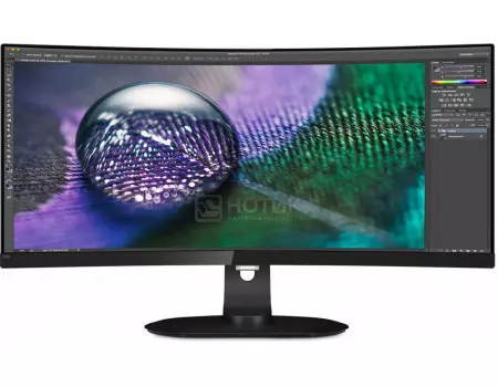 Монитор 34" Philips 349P7FUBEB, UWQHD, MVA, Curved, HDMI, DP, 1xUSB Type-C, 3xUSB 3.0, Черный 349P7FUBEB/00