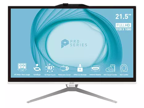 Моноблок AIO MSI PRO AP222T 13M-083XRU 9S6-AC0112-083 (21.5", Core i5 13400, 16Gb/ SSD 512Gb, UHD Graphics 730) Белый