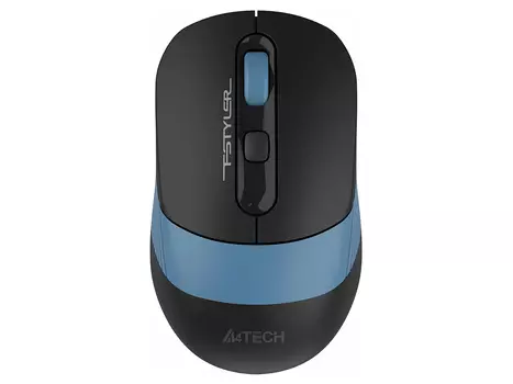 Мышь беспроводная A4Tech Fstyler FG10CS Air, 2000dpi, Wireless/USB, Черный/Синий FG10CS AIR ASH BLUE