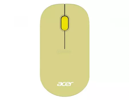Мышь беспроводная Acer OMR205, 1200dpi, Wireless/USB, Зеленый/Желтый ZL.MCEEE.02J