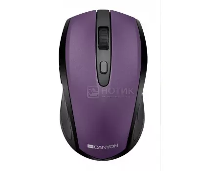 Мышь беспроводная Canyon CNS-CMSW08V, Bluetooth/USB Wireless, 800dpi/ 1200dpi/ 1600dpi, Фиолетовый CNS-CMSW08V