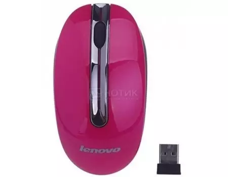 Мышь беспроводная Lenovo N3903 1200dpi, Rose Red, Розовый/Красный, GX30N72250