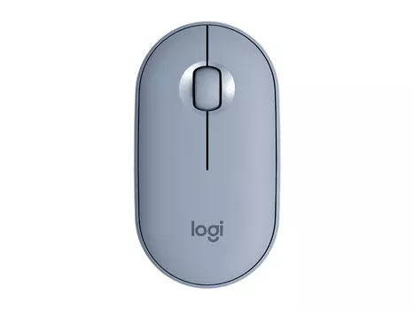Мышь беспроводная Logitech Pebble M350, 1000dpi, Bluetooth, Wireless/USB, Голубой, 910-005719
