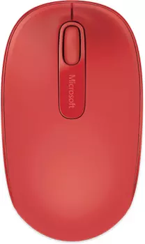 Мышь беспроводная Microsoft Wireless Mobile Mouse 1850, 1000dpi, Красный U7Z-00034